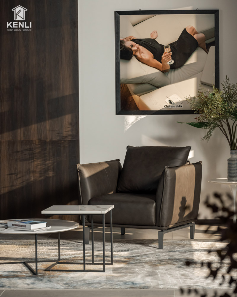 SOFA DA THẬT LEAP F02911