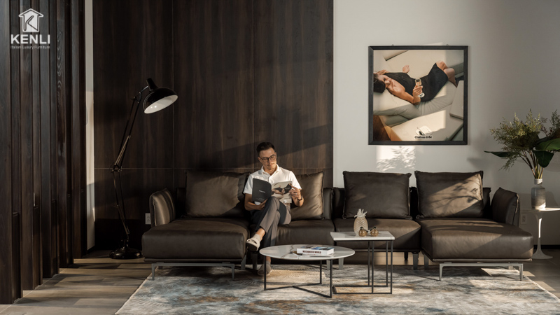 SOFA DA THẬT LEAP F0293