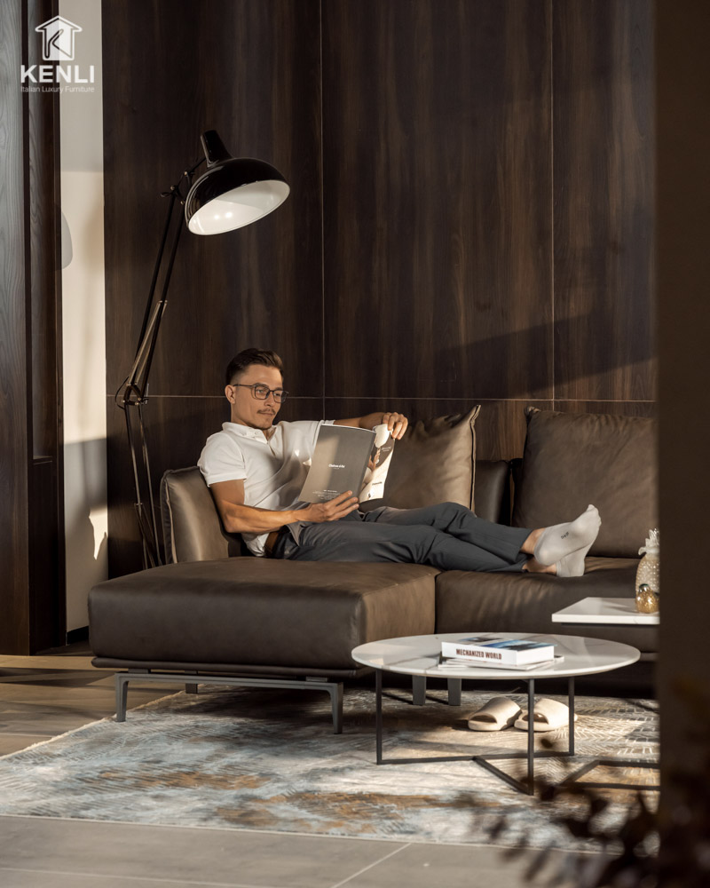SOFA DA THẬT LEAP F0294