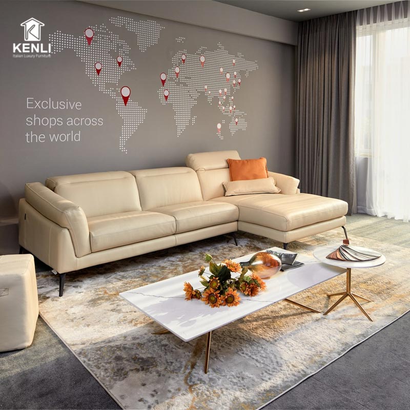 sofa phòng khách nhỏ góc L