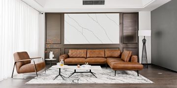 SOFA DA THẬT SAM 23655