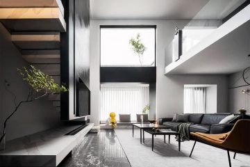 Biến Hóa Không Gian Đương Đại Với Gam Màu Sáng Tối Cực Ấn Tượng