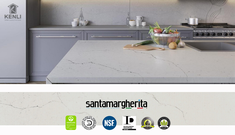 Bỏ Túi 5 Mẫu Bàn Ăn Mặt Đá Nhân Tạo Dành Riêng Cho Không Gian Hiện Đại 4 1. Santamargherita Kiet tac da Y