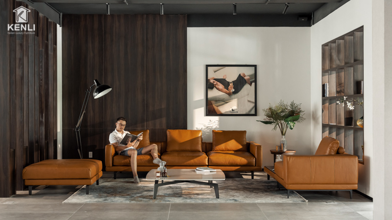 SOFA DA THẬT DELICATO F0324
