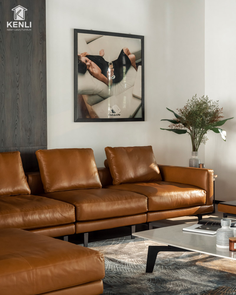 SOFA DA THẬT DELICATO F0327