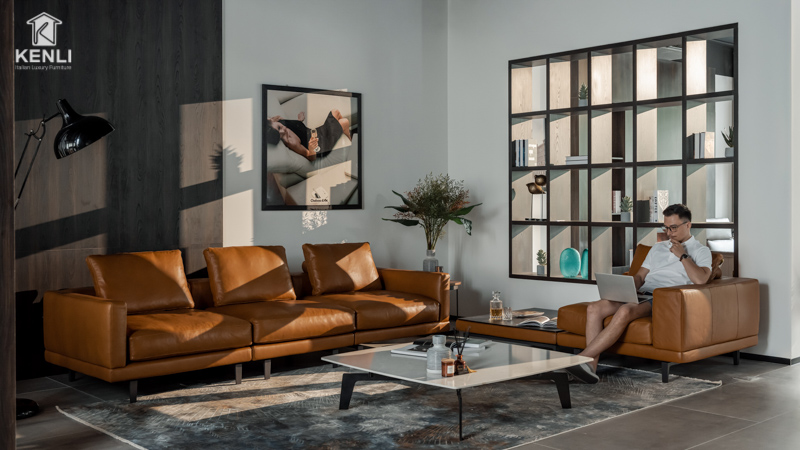 SOFA DA THẬT DELICATO F0328