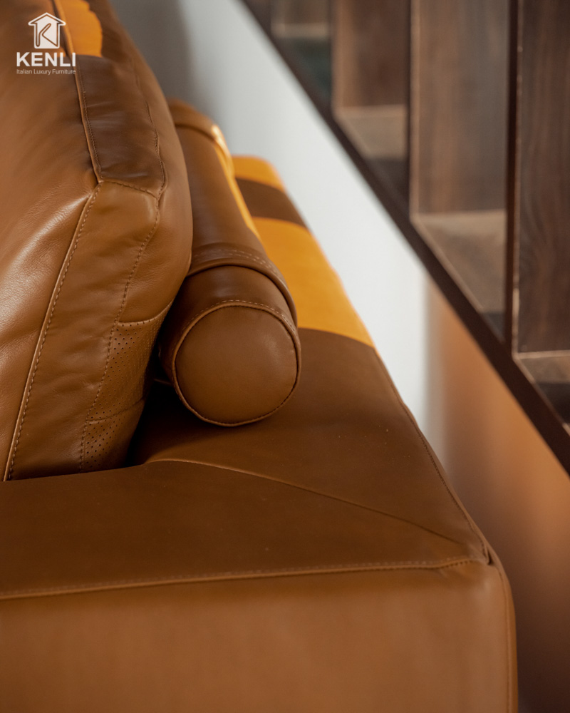 SOFA DA THẬT DELICATO F03214