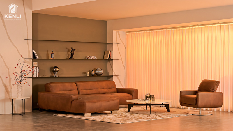 Tổng Hợp 8 Mẫu Sofa Da Bò Màu Nâu Ấm Áp Đẹp Nhất Hiện Nay 4 sofa William 20560 2