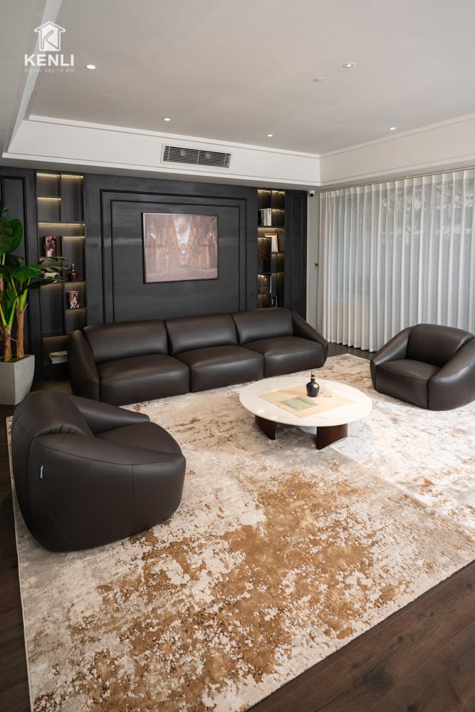 SOFA DA THẬT LAMBERT 38A14
