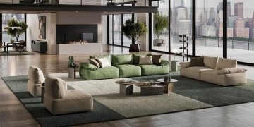 SOFA DA THẬT JARDIN 3052