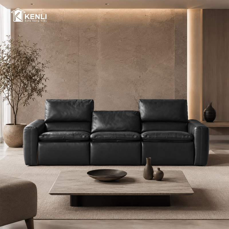 SOFA DA THẬT OSSIDIANA FE526